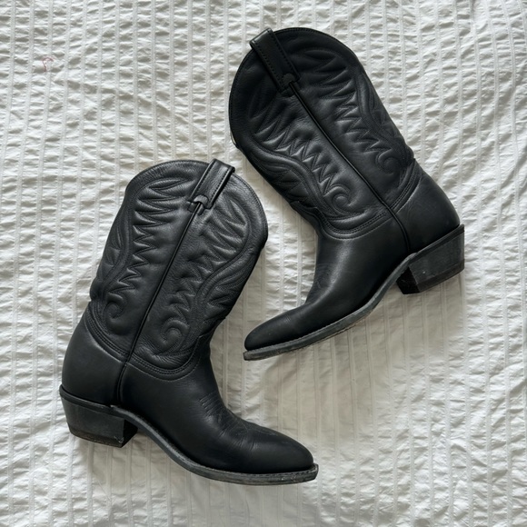 Canada West Boots Shoes - Western Boots | Cowboy Boots | Black Leather | Made in Canada